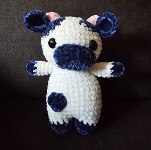 NEW Juicy Couture Homemade Amigurumi Cow Plushie Doll
